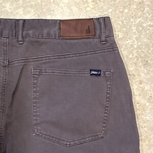 Johnnie-O West Coast Prep Pants Men 34x32 Grey Corduroy Casual Chino Golf Preppy